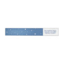 Search for peace on earth return address labels Blue