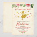 Recherche de ballerine vintage invitations Girl