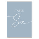 Search for table number 6 weddings Calligraphy