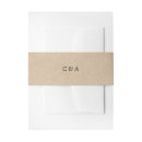Search for kraft invitation belly bands Simple