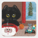 Recherche de souris de noël autocollants Chats