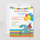 Search for circus 3rd birthday invitations Third