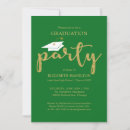 Search for green and gold graduation invitations Class of 2021