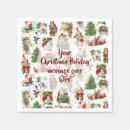 Search for vintage christmas napkins Retro