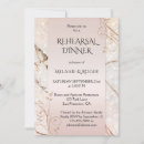 Search for marble rehearsal dinner invitations Rose gold