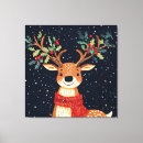 Search for christmas reindeer canvas prints Snowflakes