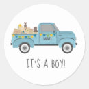 Search for mail truck stickers Boy baby shower