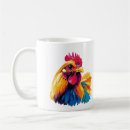Search for watercolor rooster mugs Portrait
