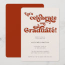 Search for retro graduation invitations Bold