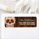 Search for day of dead return address labels Halloween
