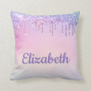 Recherche de licorne pourpre coussins Girly