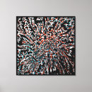Search for grey and red canvas prints Blue
