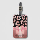 Search for leopard luggage tags Rose gold