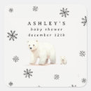 Search for cute polar bear stickers Baby shower