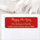 Search for happy new year return address labels Elegant