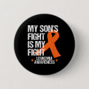 Search for leukemia buttons Orange