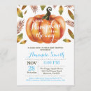 Search for pumpkin baby boy shower invitations Our little pumpkin