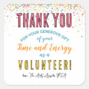 Search for volunteer appreciation stickers Staff