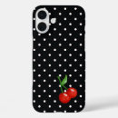 Recherche de point de polka iphone coques Noir et blanc