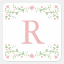 Recherche de faire part de bébé autocollants Rose