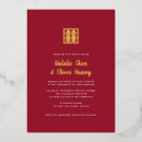 Recherche de bonheur invitations Rouge