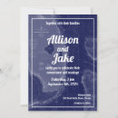 Search for maps wedding invitations Blue