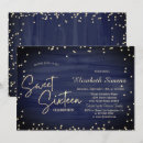 Search for blue sweet 16 invitations Princess