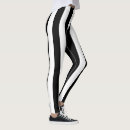 Search for vertical striped leggings Black and white