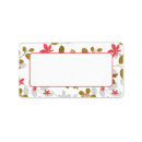 Search for red brown return address labels Simple