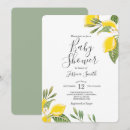 Search for greenery shower wedding invitations Citrus