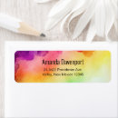 Search for red and purple return address labels Modern