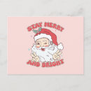 Search for vintage merry postcards Santa