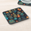 Search for kitty cork coasters Orange