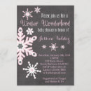 Search for winter wonderland seasonal invitations Snowflakes