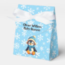 Search for penguin favour boxes Winter baby shower