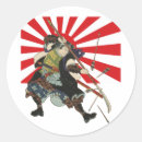 Recherche de guerrier samouraï autocollants Combat