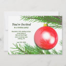 Recherche de ball christmas invitations Rouge