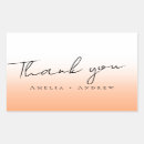 Search for oranger wedding stickers Modern elegant