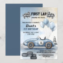 Search for race car birthday invitations Fast one party