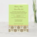 Search for chocolate wedding invitations Green