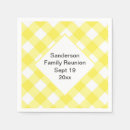 Search for yellow gingham napkins Family reunion