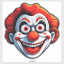 Recherche de visages clown autocollants Cirque