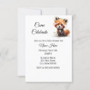 Search for red panda invitations Watercolor