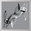 Search for black and white fish posters Minimalist