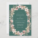 Recherche de enchanté de forêt mariage invitations Vert émeraude
