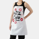 Search for lip print aprons Kiss the cook