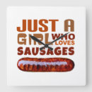 Search for sausage clocks Meat