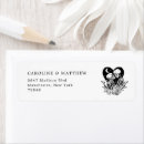 Search for rose rectangle wedding stickers Gothic