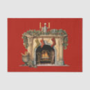 Search for fireplace tissue paper Vintage