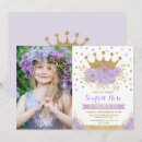 Search for royal purple birthday invitations Glitter